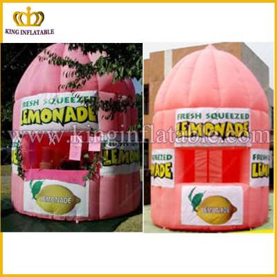 fast delivery pink inflatable lemon Kiosks Inflatable Lemon stand bar